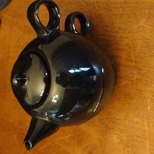 Old Amsterdam Porcelain Works Black Tea for One Stacking Teapot and Cup